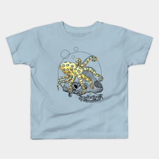 Greater Blue Ringed Octopus Doodle Kids T-Shirt